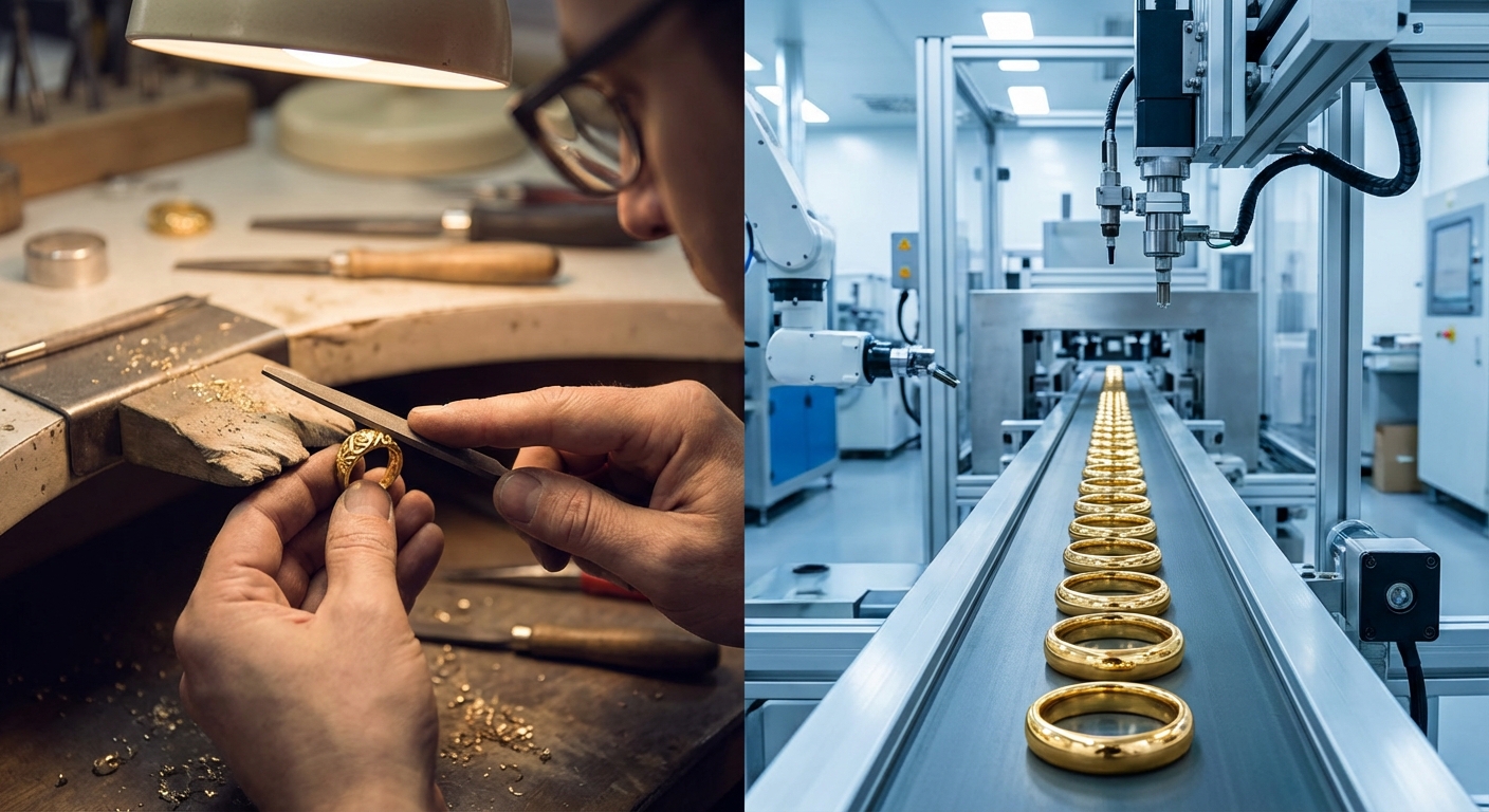 Aliança Artesanal vs Industrial: Qual Vale Mais Para o Seu Casamento?