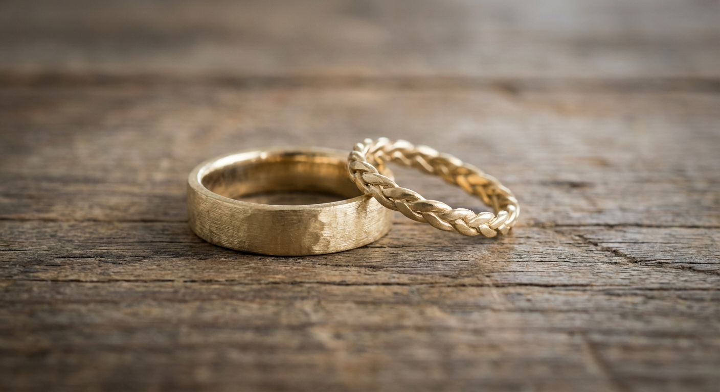 Alianças Diferentes Para o Casal em Goiânia: Cada Um Com Seu Estilo