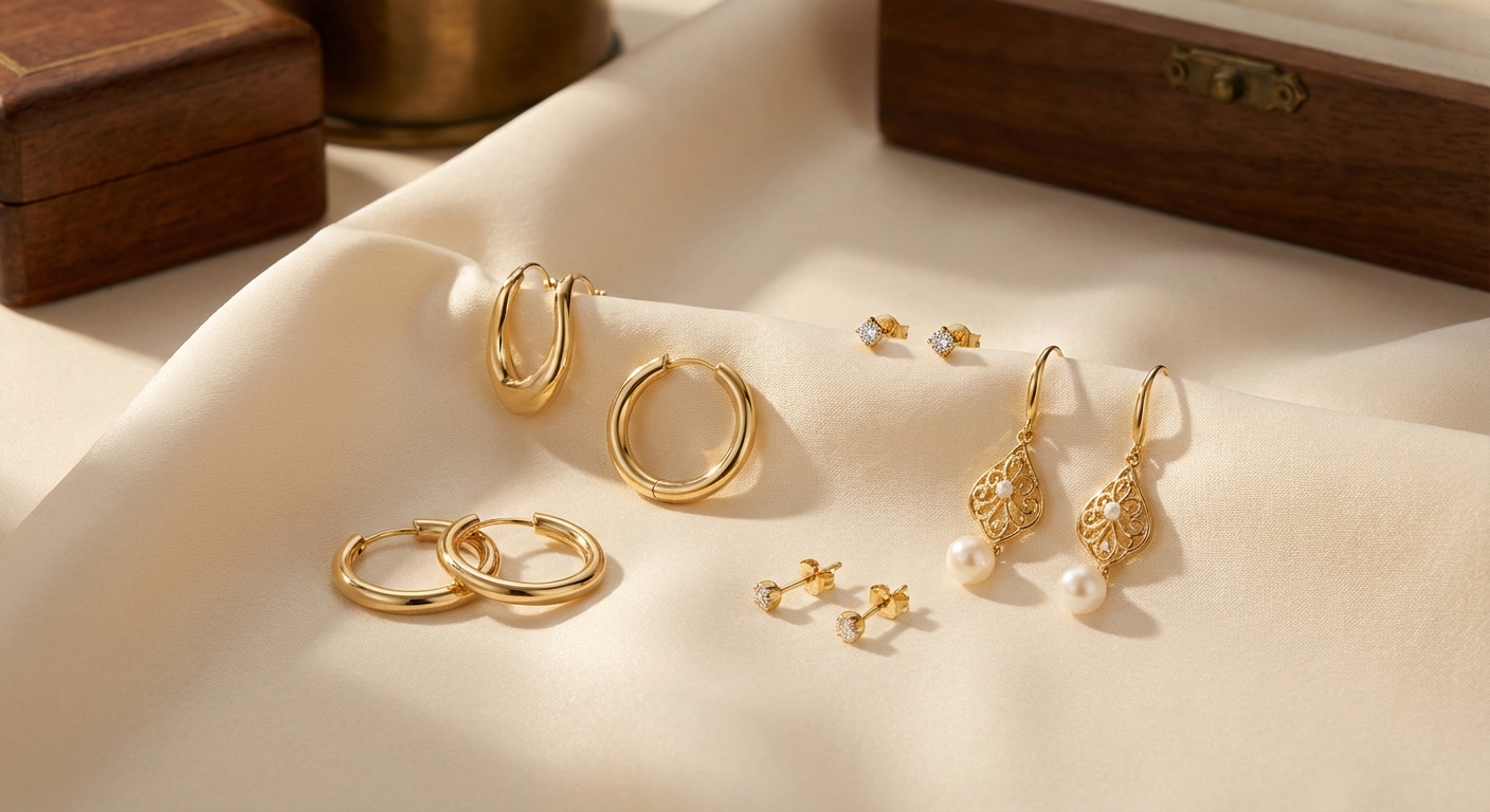 Brincos de Ouro 18k em Goiânia: Tipos, Estilos e Como Escolher o Ideal