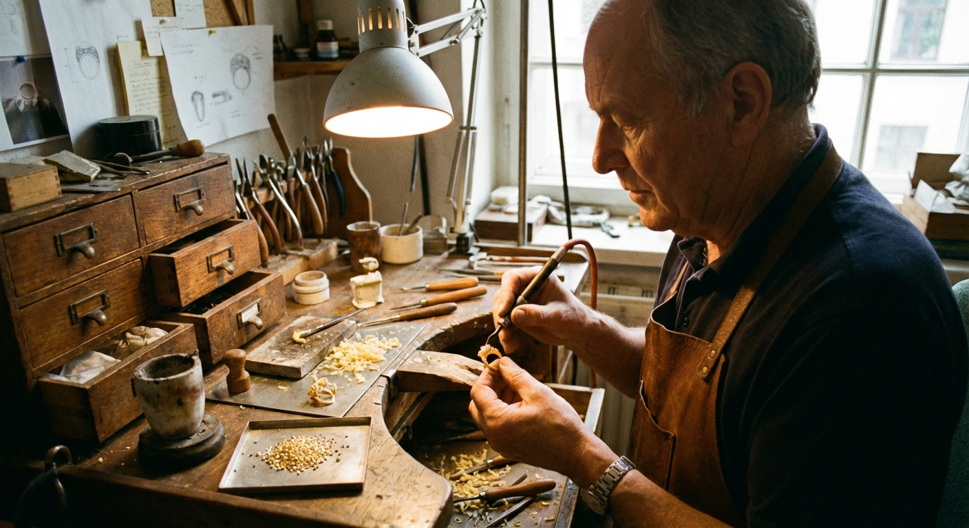 Da Cera ao Ouro: Como Uma Joia Artesanal É Feita na Oficina do Ourives