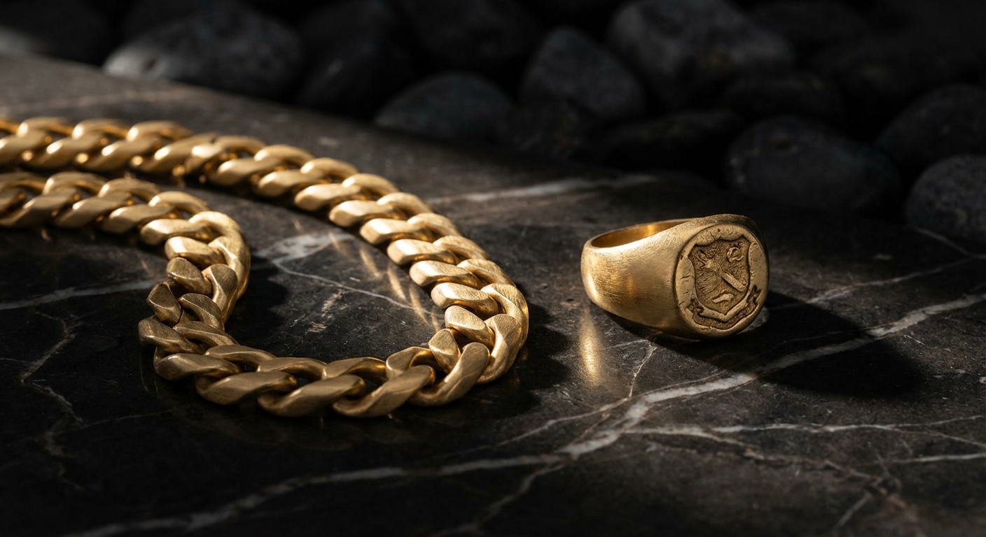 Joias Masculinas de Ouro em Goiânia: Correntes, Anéis e Pulseiras Para Homens