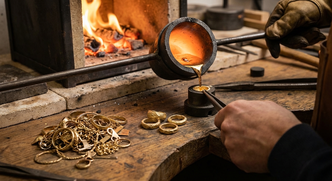 Joias Sustentáveis: Como o Ouro Reciclado Está Transformando a Joalheria