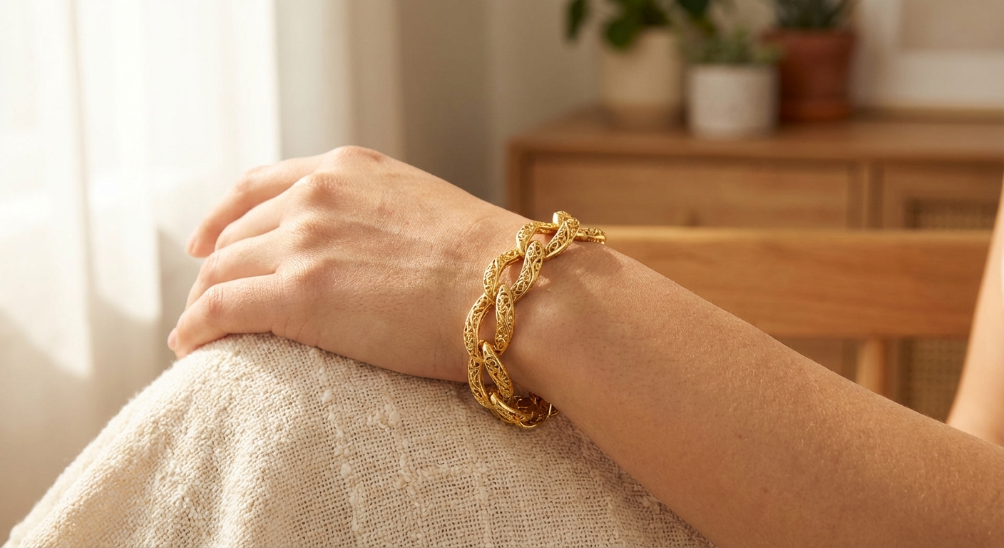 Pulseira de Ouro 18k Feminina: Modelos Artesanais que São Verdadeiras Obras de Arte