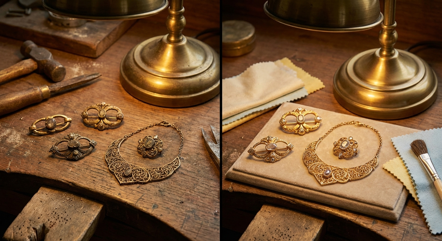 Restauração de Joia Antiga em Ouro em Goiânia: É Possível Recuperar Peças de Família?