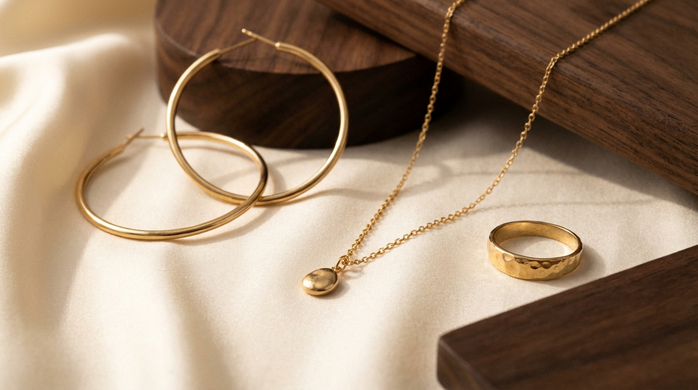 Joias de ouro 18k para presente