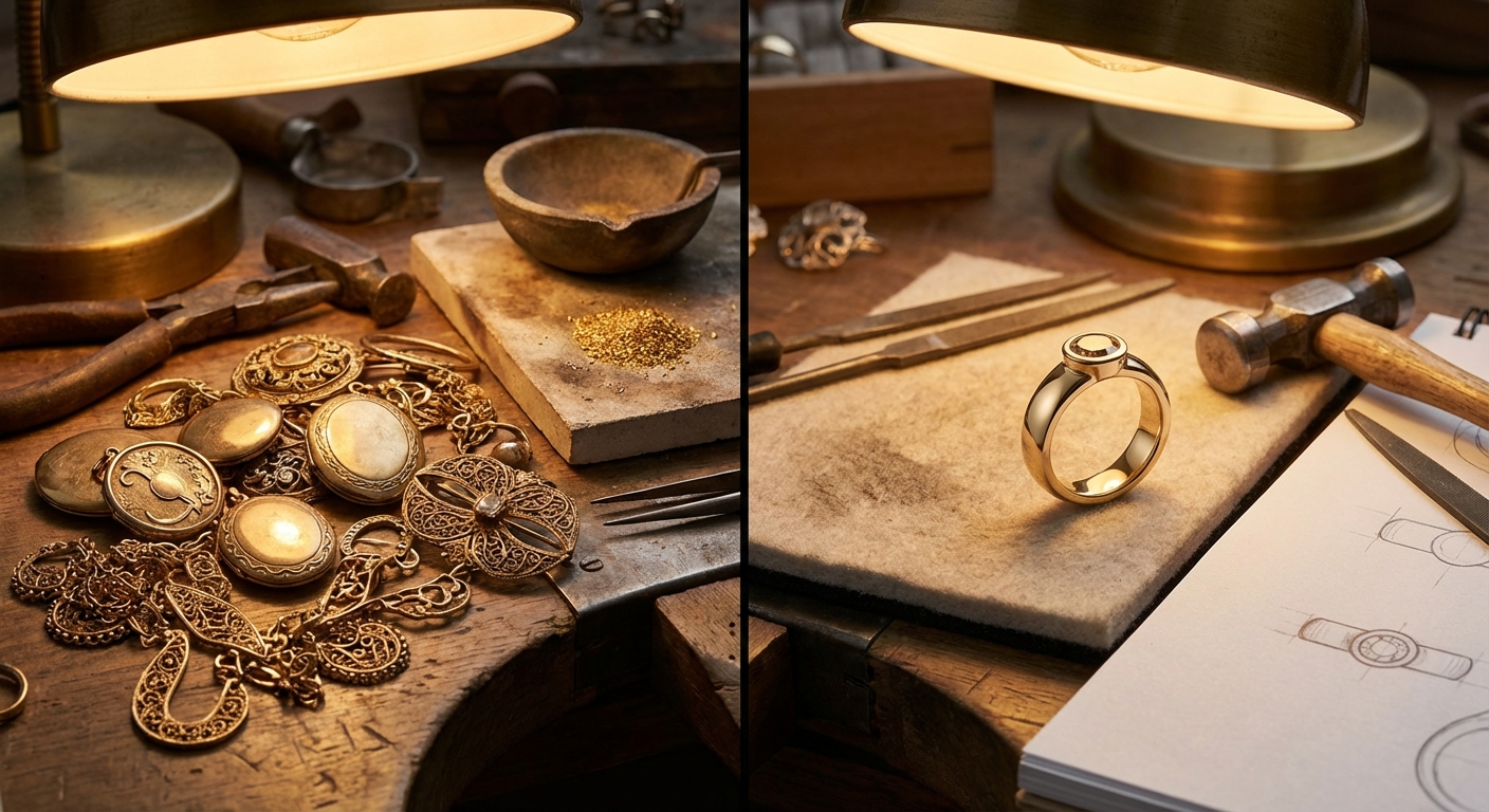 Joia com História: Como Transformar Ouro Antigo em uma Peça Nova e Única