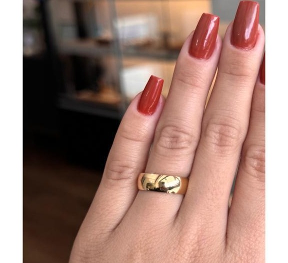 Alianca PE 6mm tradicional Ouro 18K